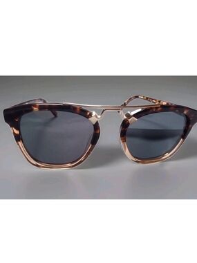 WMP Eyewear Square Vintage Polarized Sunglasses Tortoise Frame Brown W52[]23-151